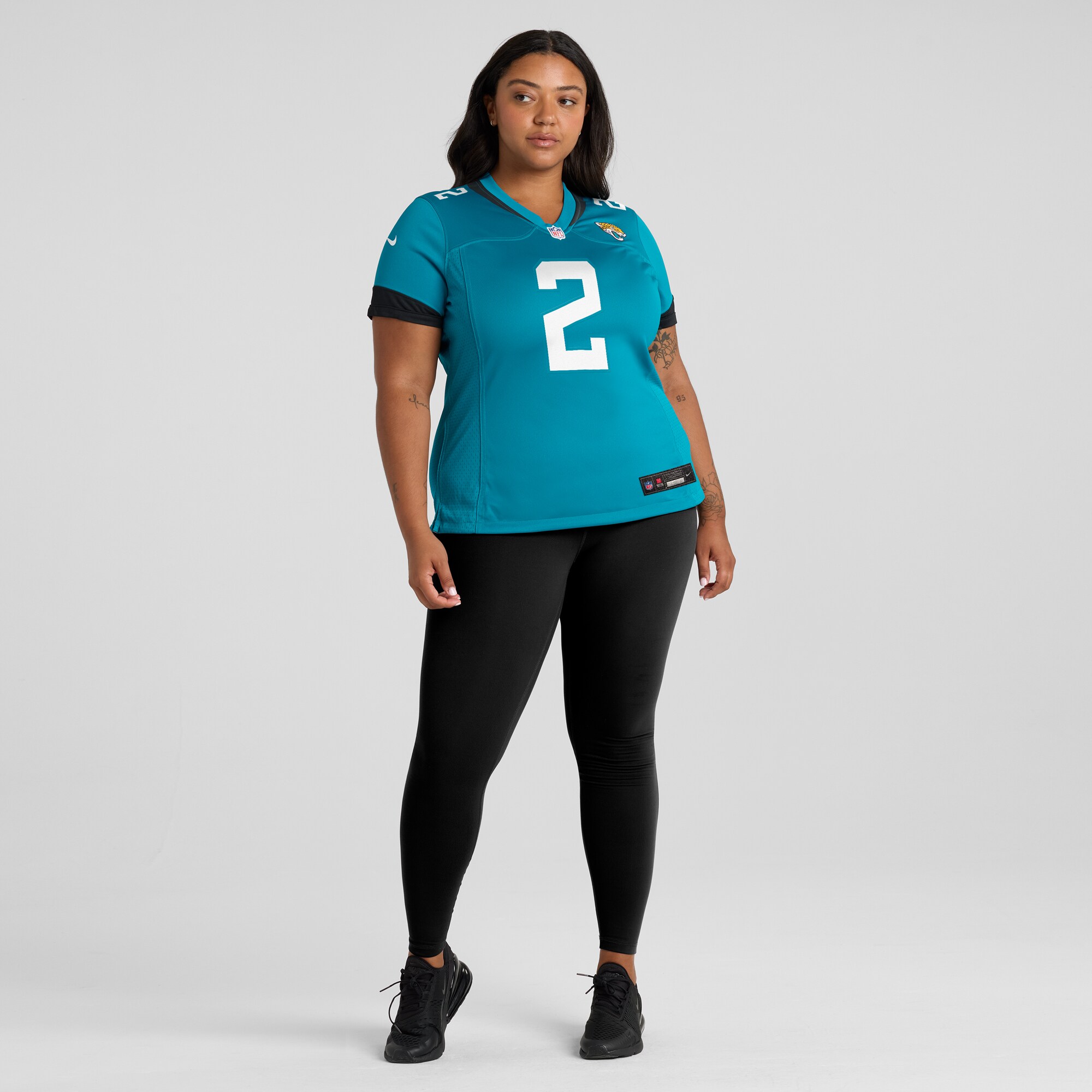 D’Ernest Johnson Jacksonville Jaguars Nike Women’s Game Jersey – Teal - Image 2