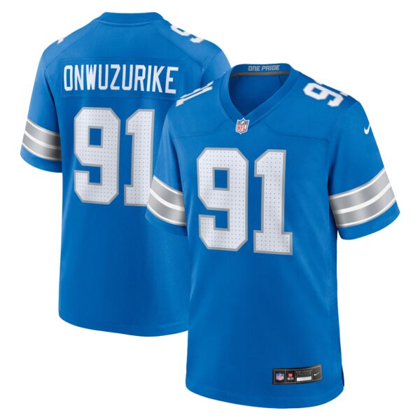Levi Onwuzurike Detroit Lions Nike Team Game Jersey – Blue