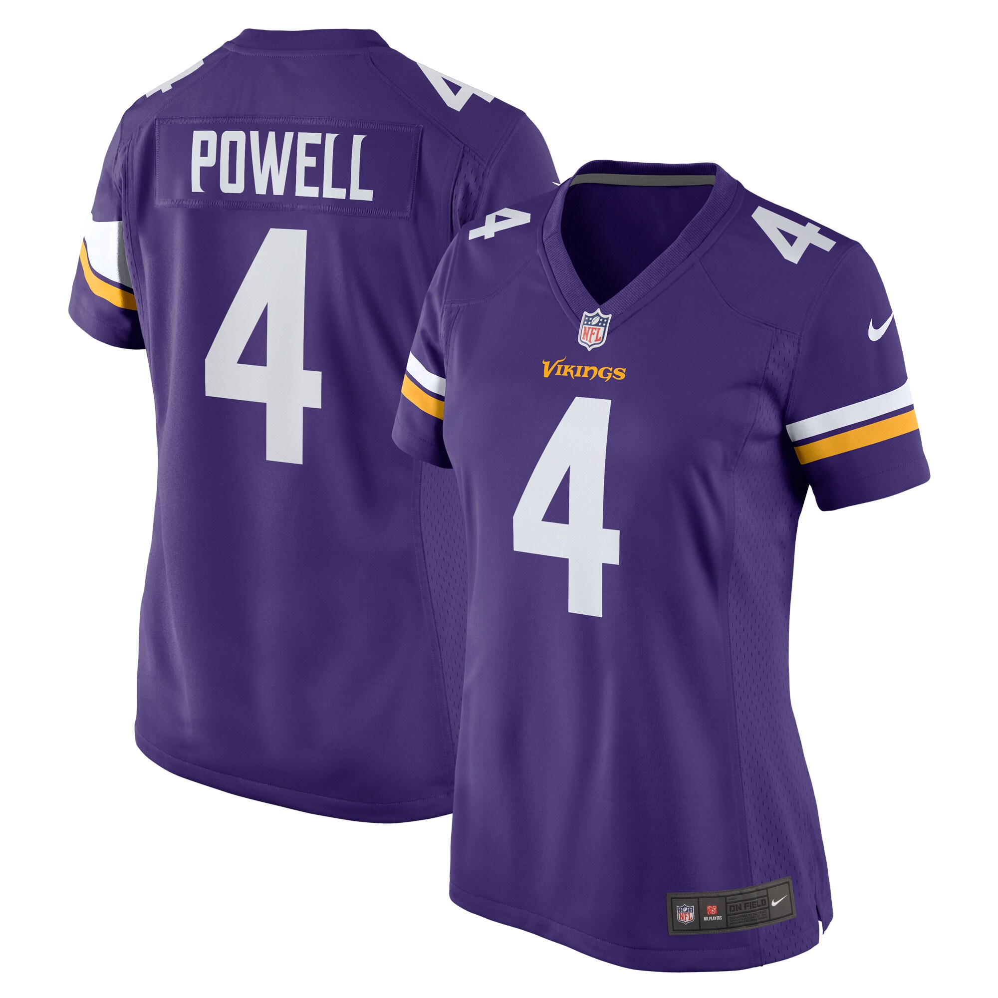 Brandon Powell Minnesota Vikings Nike Women’s Game Jersey – Purple