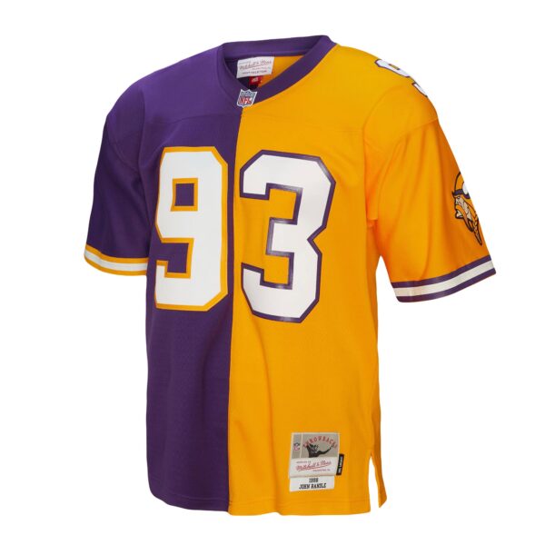 John Randle Minnesota Vikings Mitchell & Ness 1998 Split Legacy Jersey – Purple/Gold