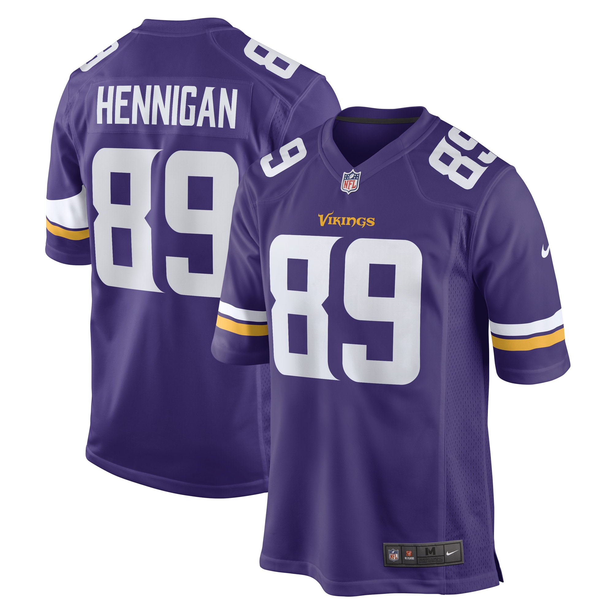 Thomas Hennigan Minnesota Vikings Nike Game Player Jersey – Purple