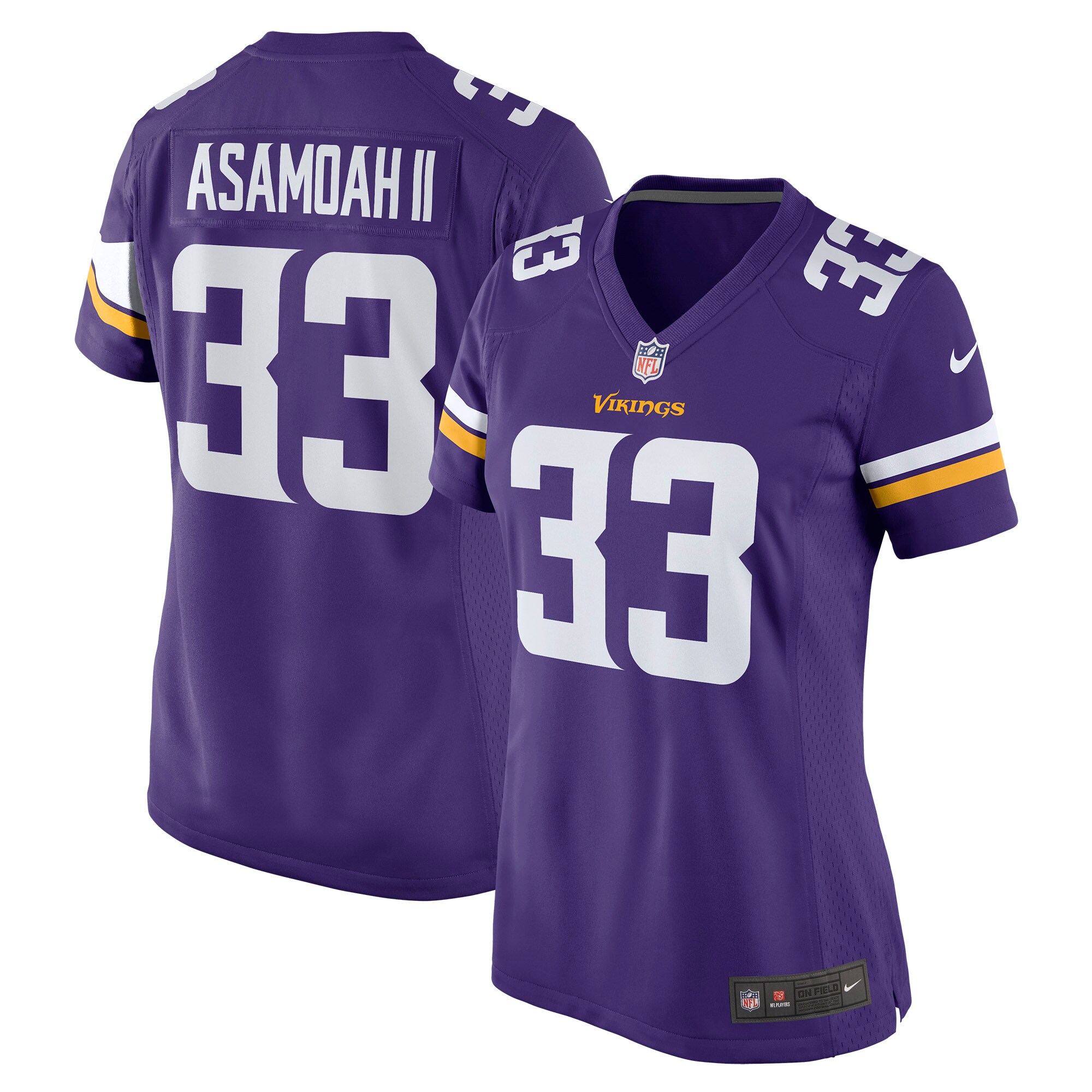Brian Asamoah Minnesota Vikings Nike Women’s Player Game Jersey – Purple