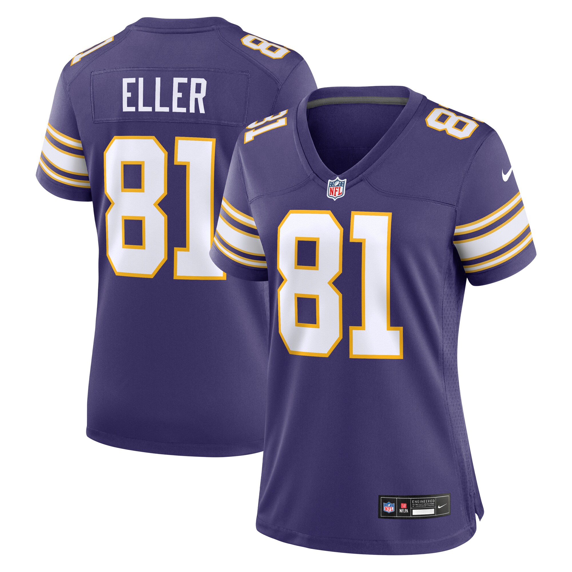 Carl Eller Minnesota Vikings Nike Women’s Classic Retired Player Jersey – Purple