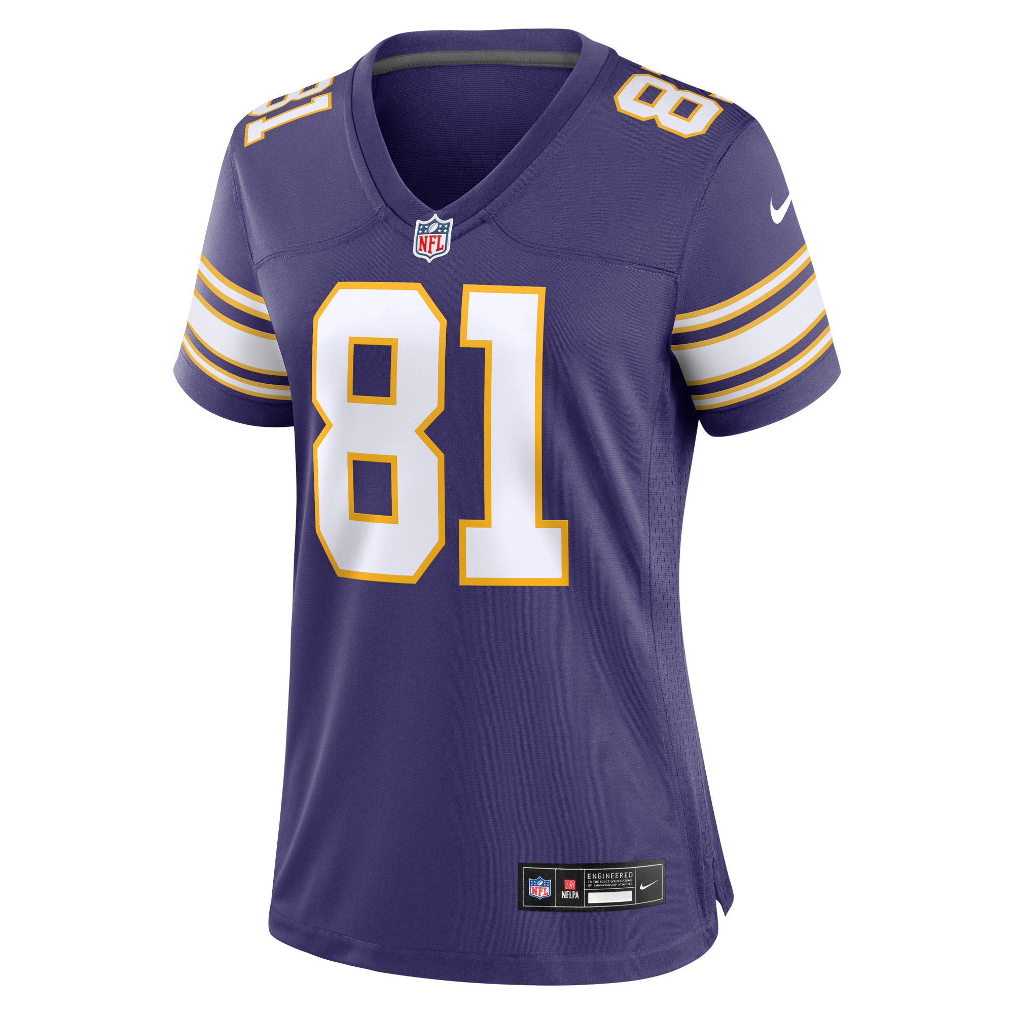 Carl Eller Minnesota Vikings Nike Women’s Classic Retired Player Jersey – Purple - Image 2
