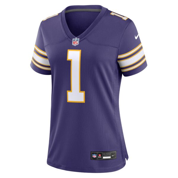 Warren Moon Minnesota Vikings Nike Women’s Classic Retired Player Game Jersey – Purple