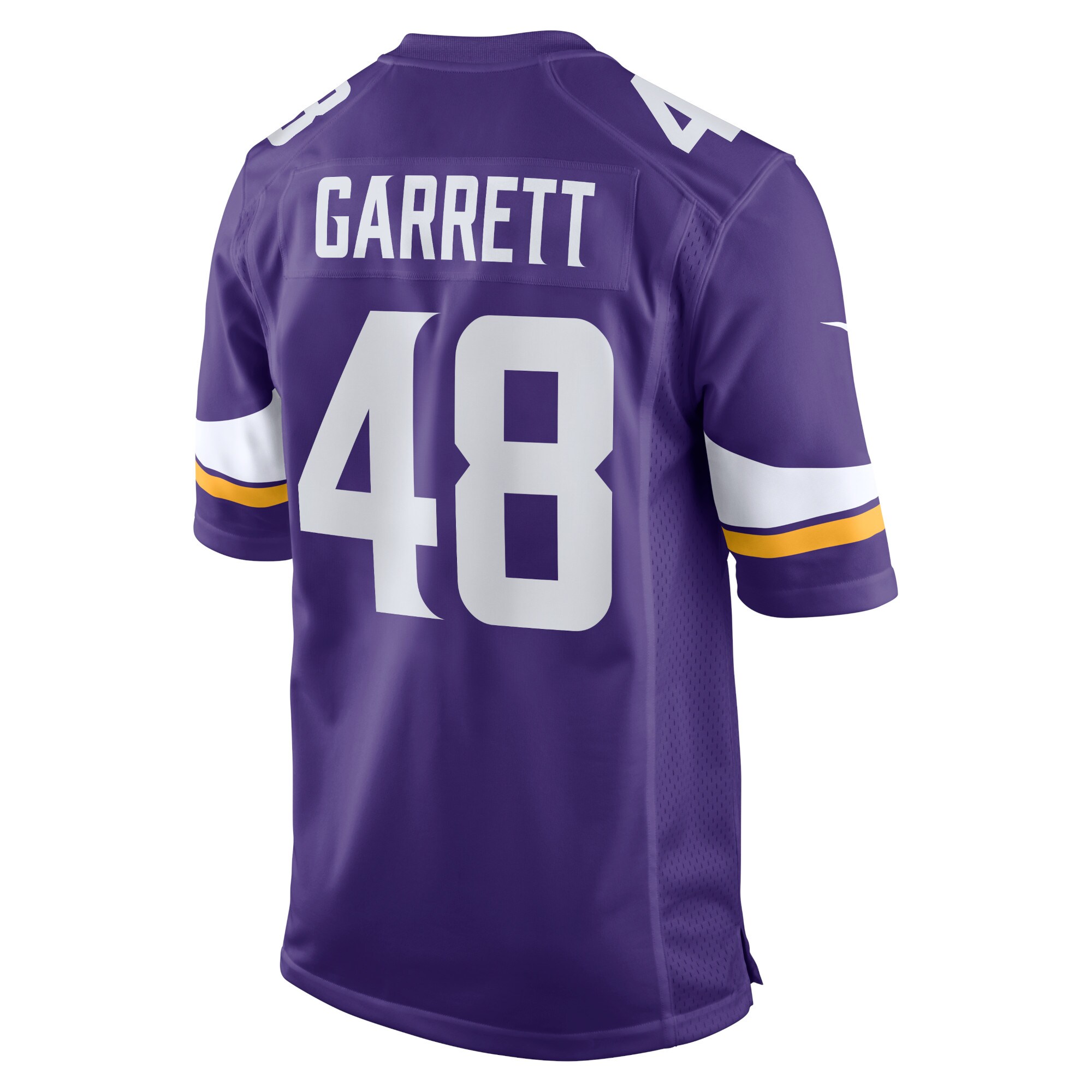 Chris Garrett Minnesota Vikings Nike Home Game Player Jersey – Purple - Image 3