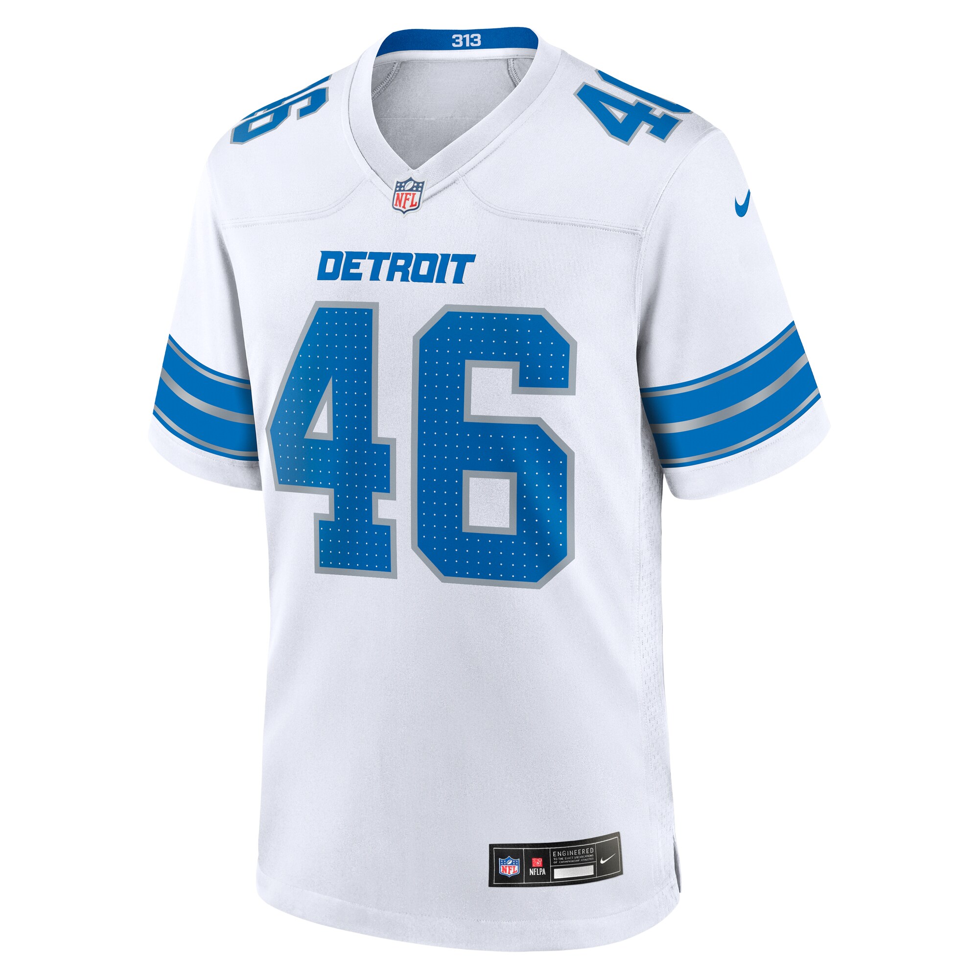 Jack Campbell Detroit Lions Nike White Game Jersey – White