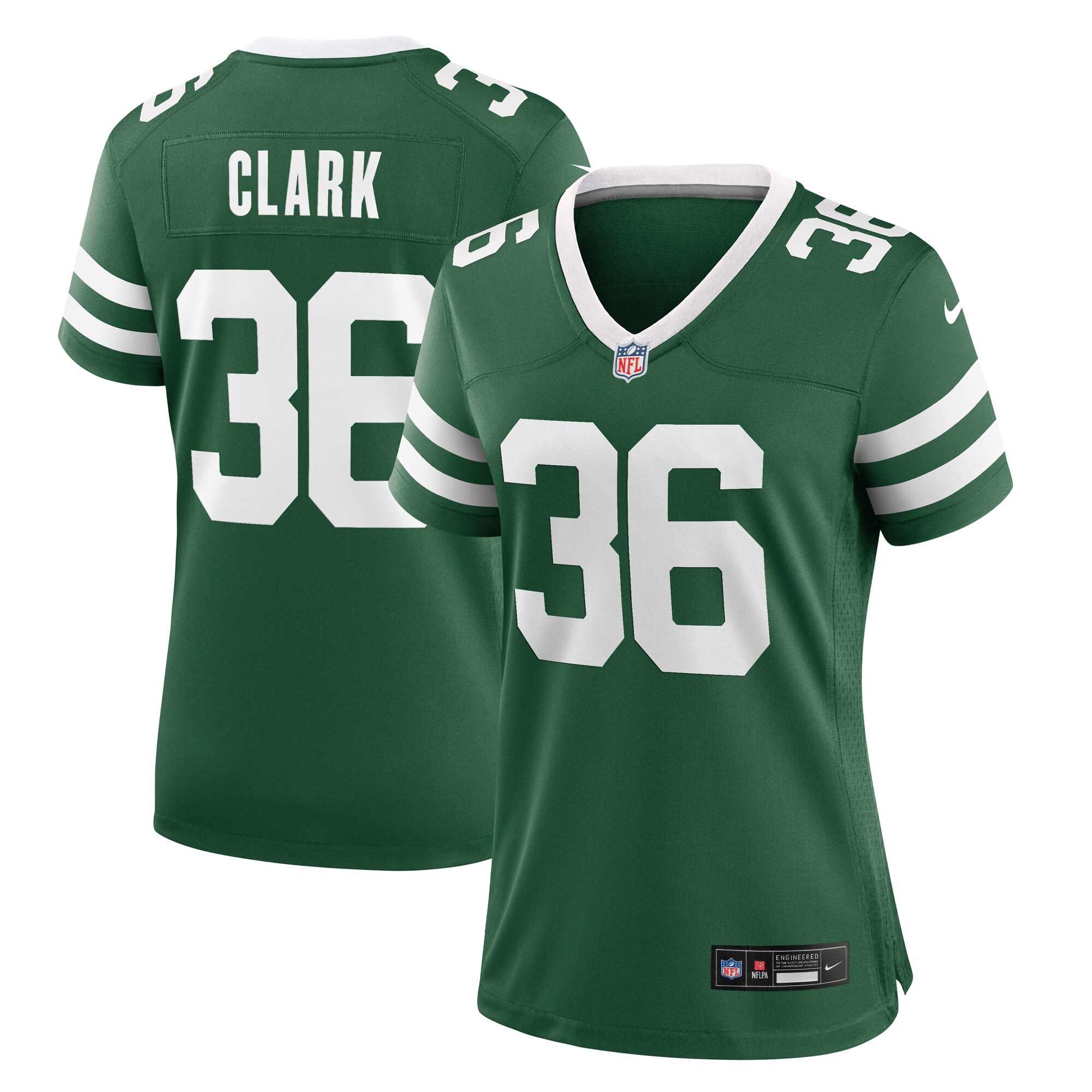 Chuck Clark New York Jets Nike Women’s Team Game Jersey – Legacy Green