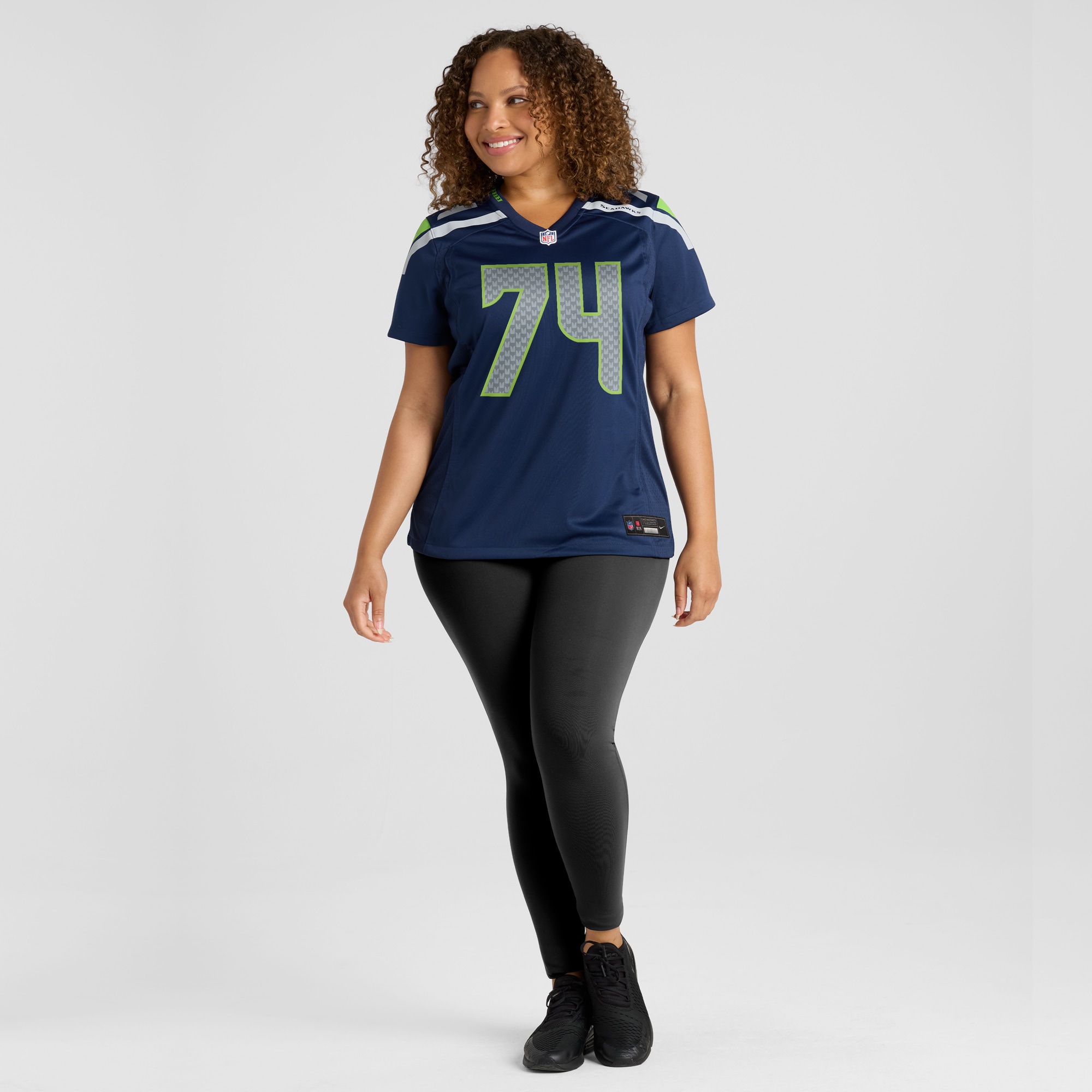 George Fant Seattle Seahawks Nike Women’s Game Jersey – College Navy - Image 2