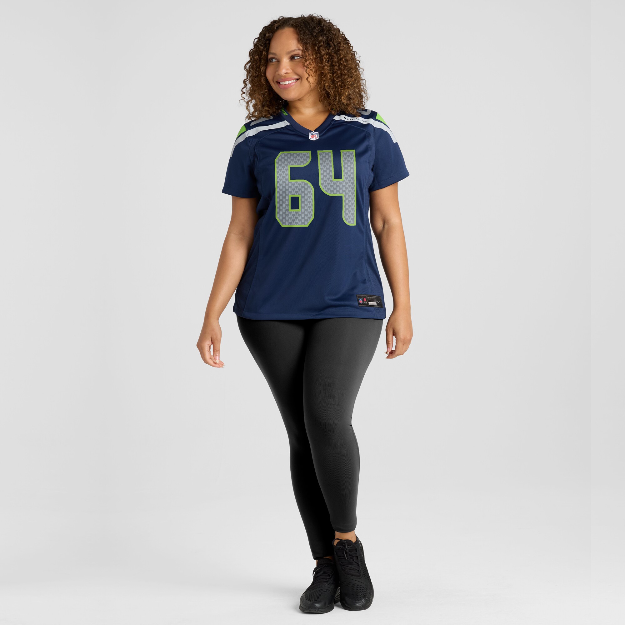 Christian Haynes Seattle Seahawks Nike Women’s Game Jersey – College Navy - Image 2