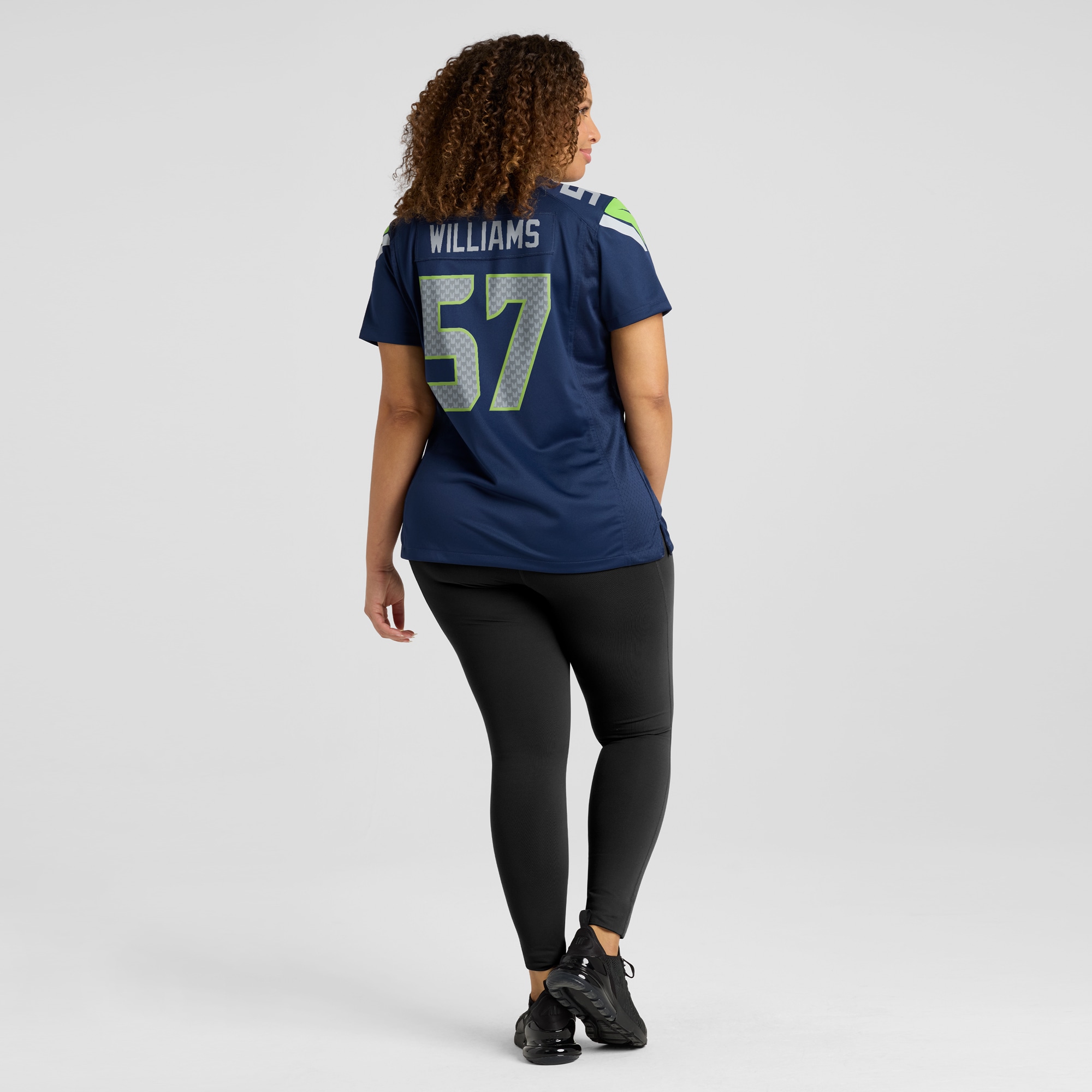 Connor Williams Seattle Seahawks Nike Women’s Game Jersey – College Navy - Image 3