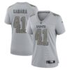 Alvin Kamara New Orleans Saints Nike Women’s Atmosphere Fashion Game Jersey – Gray