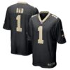 Number 1 Dad New Orleans Saints Nike Game Jersey – Black
