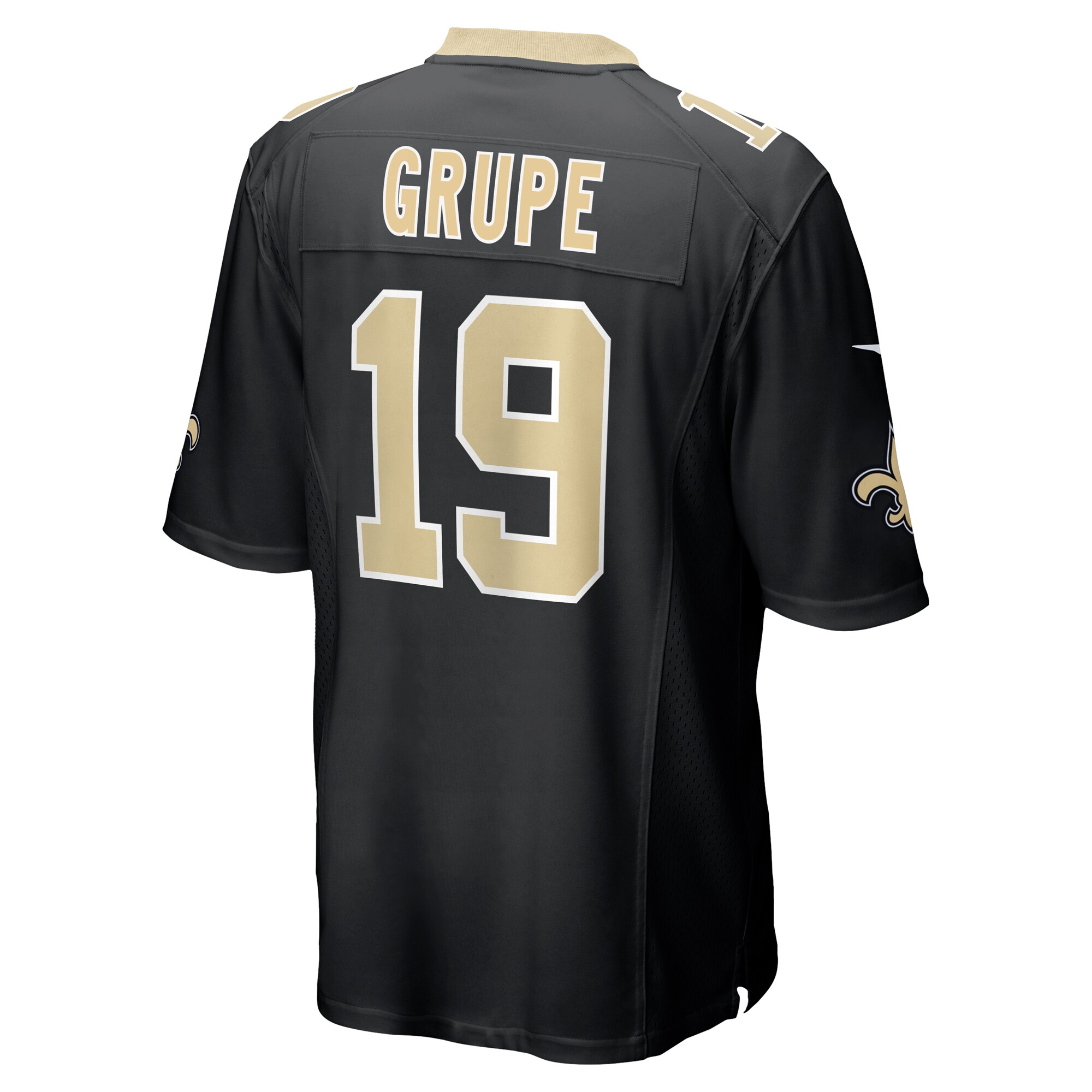Blake Grupe New Orleans Saints Nike Team Game Jersey – Black - Image 3