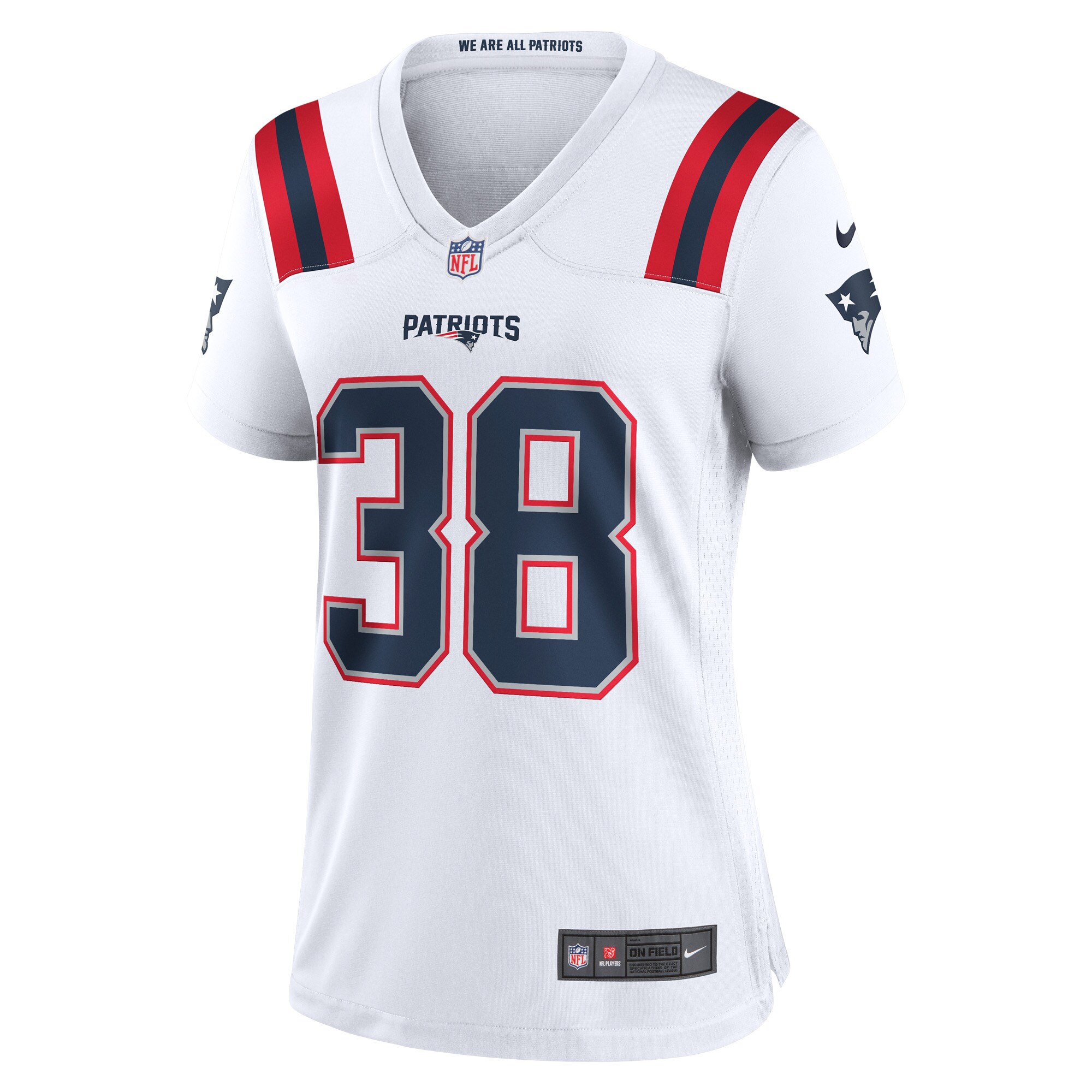 Rhamondre Stevenson New England Patriots Nike Women’s Game Player Jersey – White