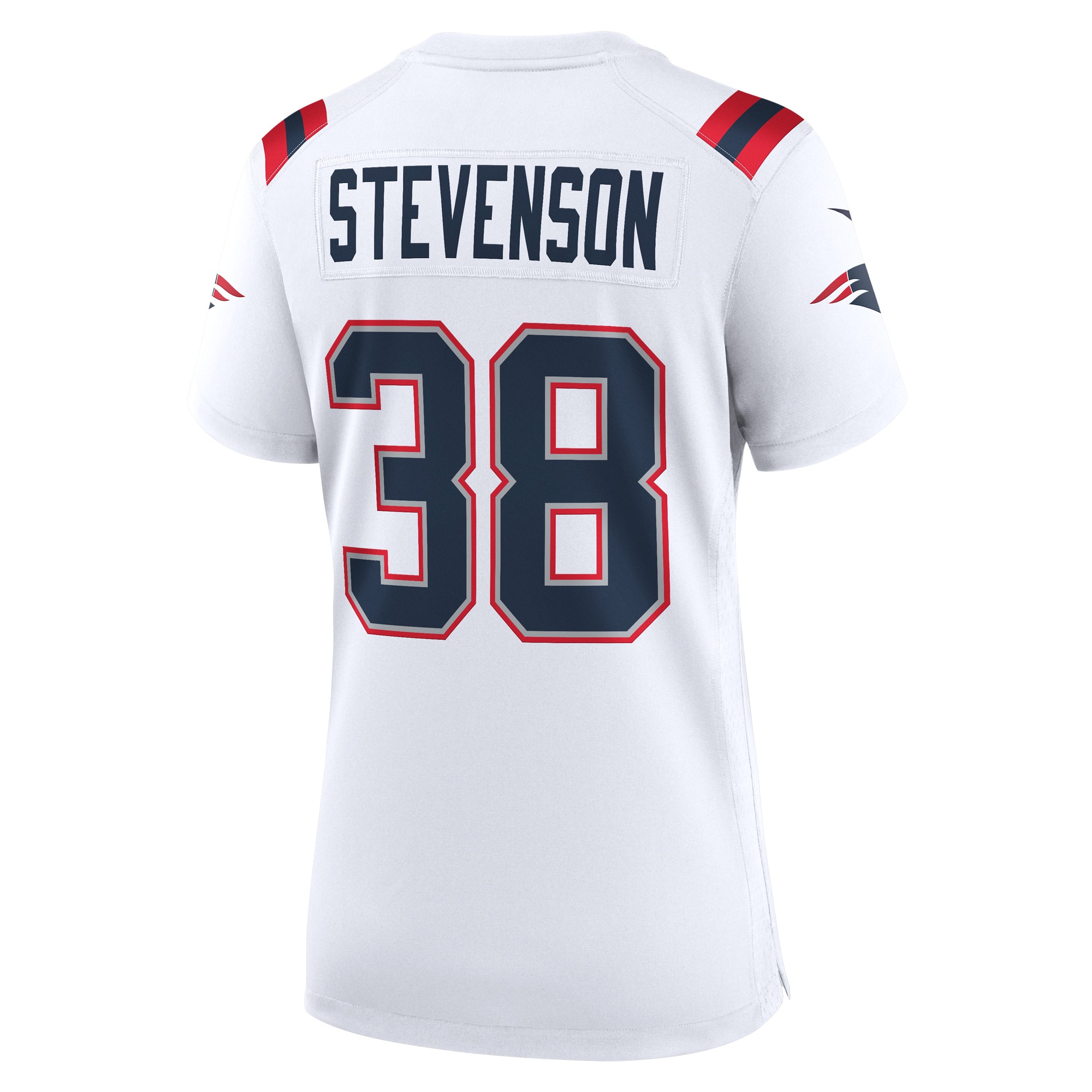 Rhamondre Stevenson New England Patriots Nike Women’s Game Player Jersey – White - Image 2