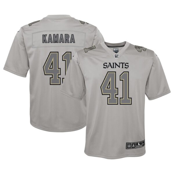Alvin Kamara New Orleans Saints Nike Youth Atmosphere Game Jersey – Gray