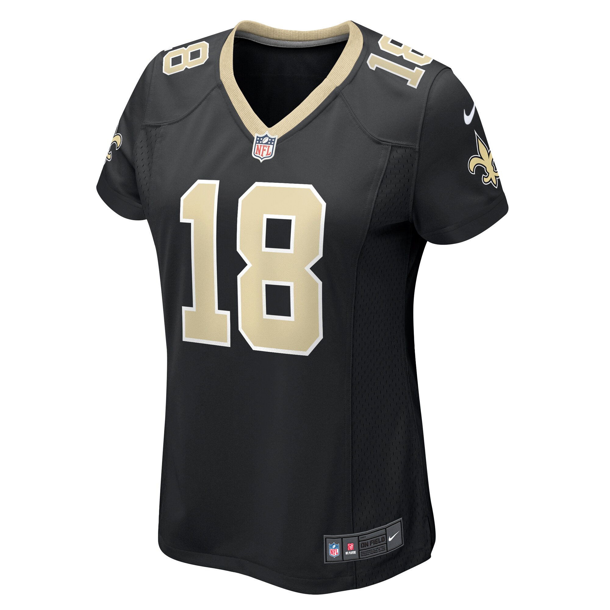 Keith Kirkwood New Orleans Saints Nike Women’s Team Game Jersey – Black - Image 2