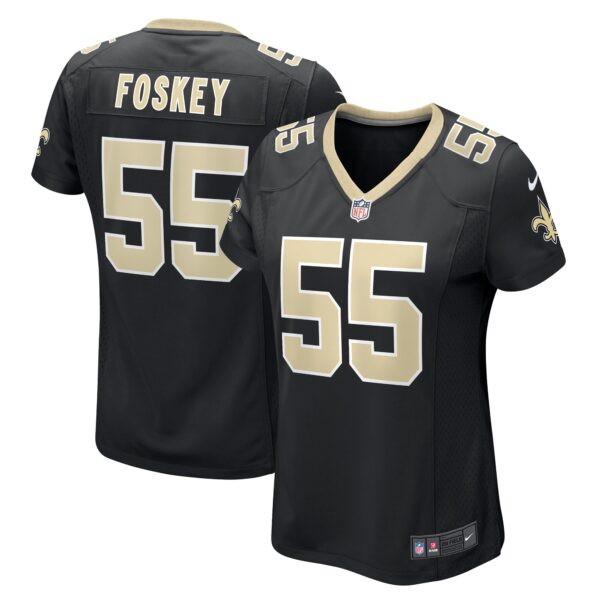 Isaiah Foskey New Orleans Saints Nike Women’s Team Game Jersey – Black
