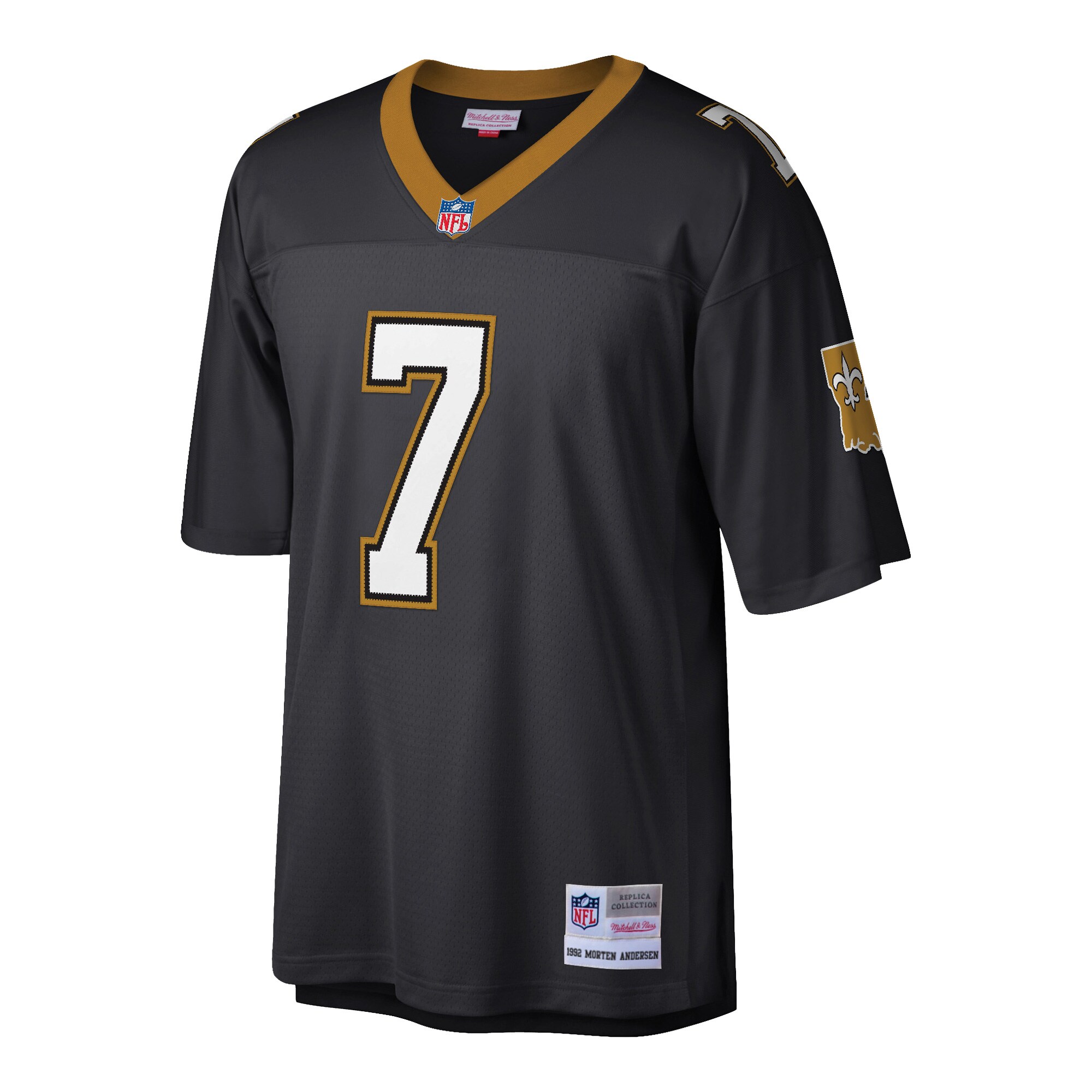 Morten Andersen New Orleans Saints Mitchell & Ness Retired Player Legacy Jersey – Black - Image 2
