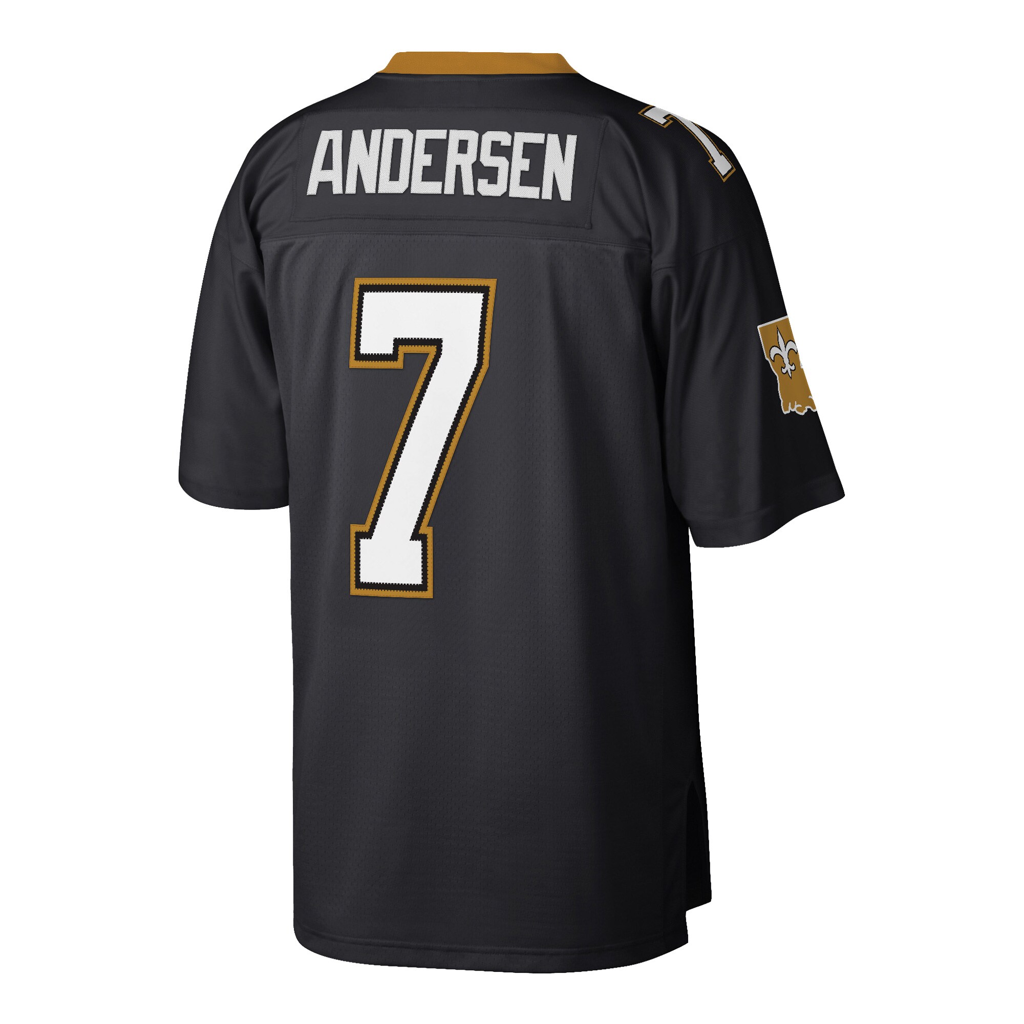 Morten Andersen New Orleans Saints Mitchell & Ness Retired Player Legacy Jersey – Black - Image 3