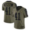 Alvin Kamara New Orleans Saints Nike 2021 Salute To Service Limited Player Jersey – Olive