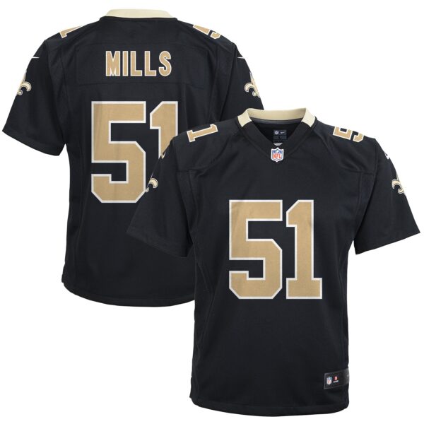 Sam Mills New Orleans Saints Nike Youth Retired Game Jersey – Black