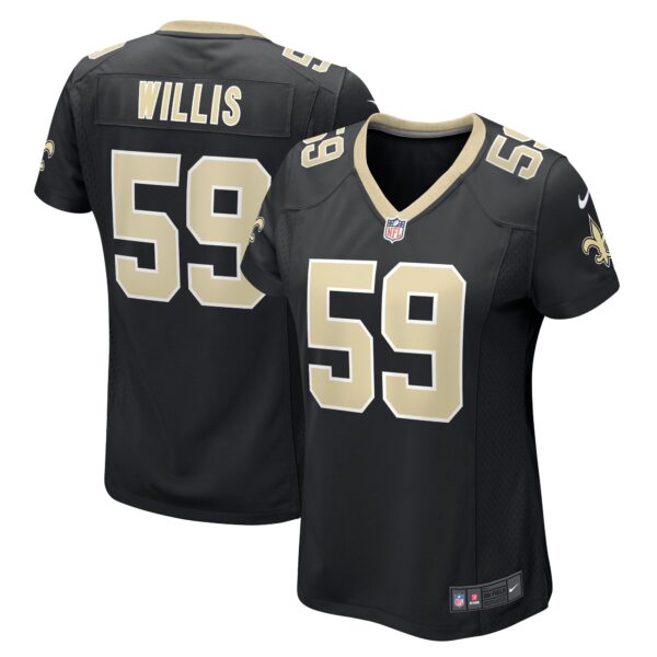 Jordan Willis New Orleans Saints Nike Women’s Team Game Jersey – Black