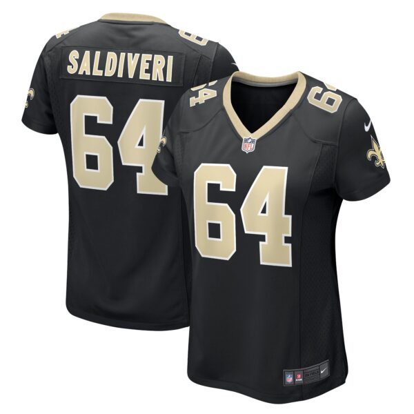 Nick Saldiveri New Orleans Saints Nike Women’s Team Game Jersey – Black