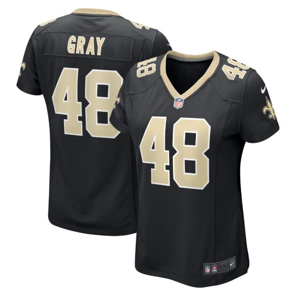 J.T. Gray New Orleans Saints Nike Women’s Game Jersey – Black