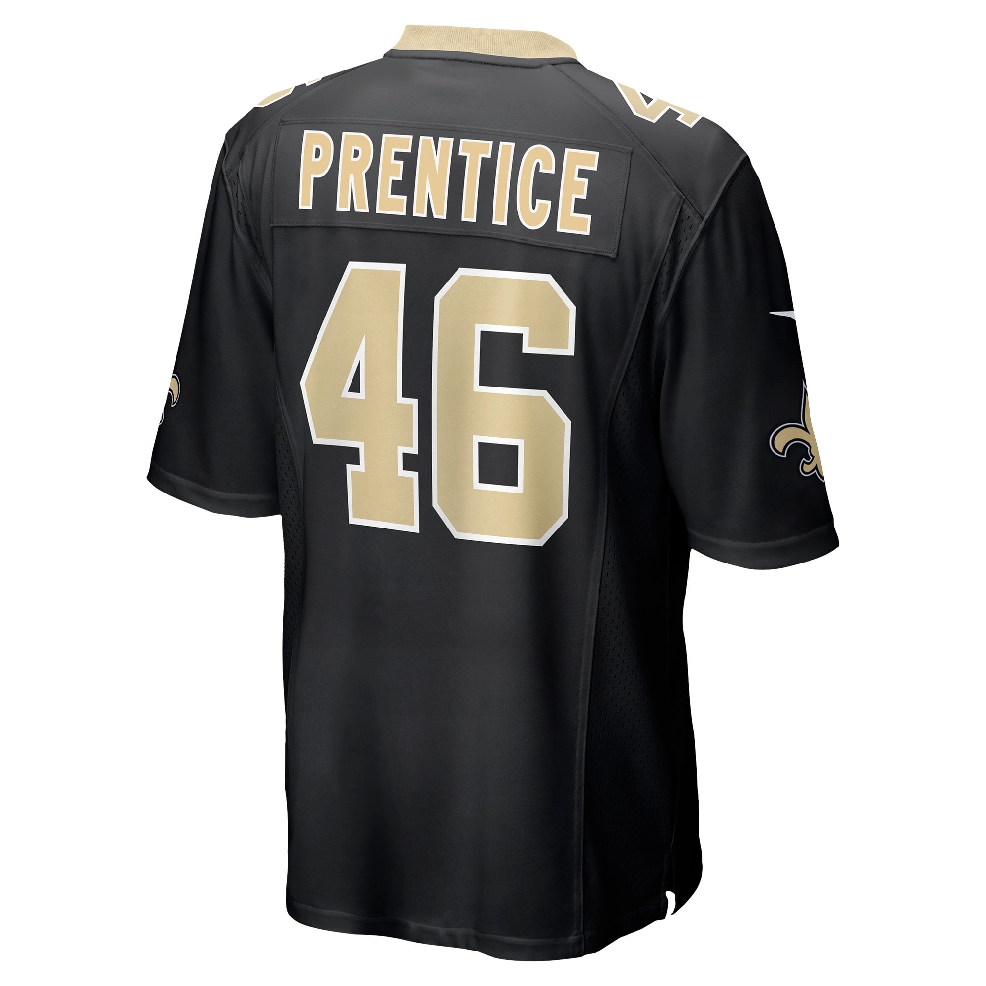 Adam Prentice New Orleans Saints Nike Game Player Jersey – Black - Image 3