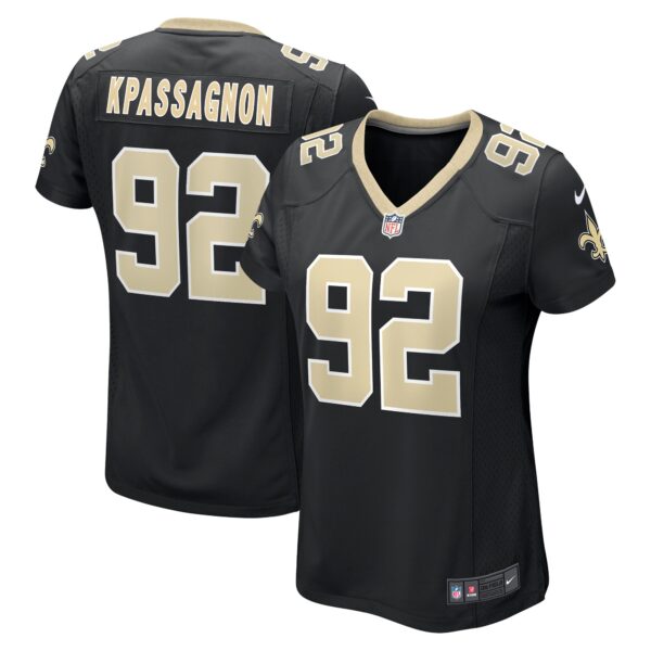 Tanoh Kpassagnon New Orleans Saints Nike Women’s Game Player Jersey – Black