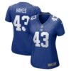 Kaleb Hayes New York Giants Nike Women’s Team Game Jersey – Royal