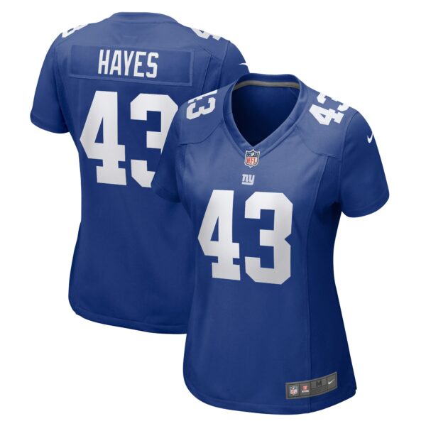 Kaleb Hayes New York Giants Nike Women’s Team Game Jersey – Royal