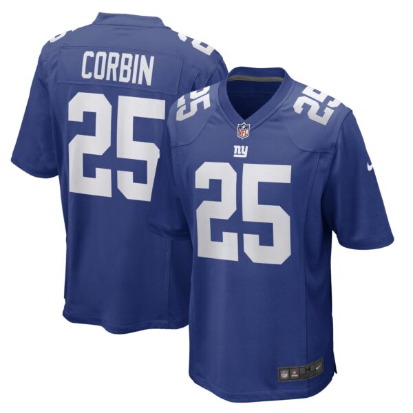 Jashaun Corbin New York Giants Nike Game Player Jersey – Royal