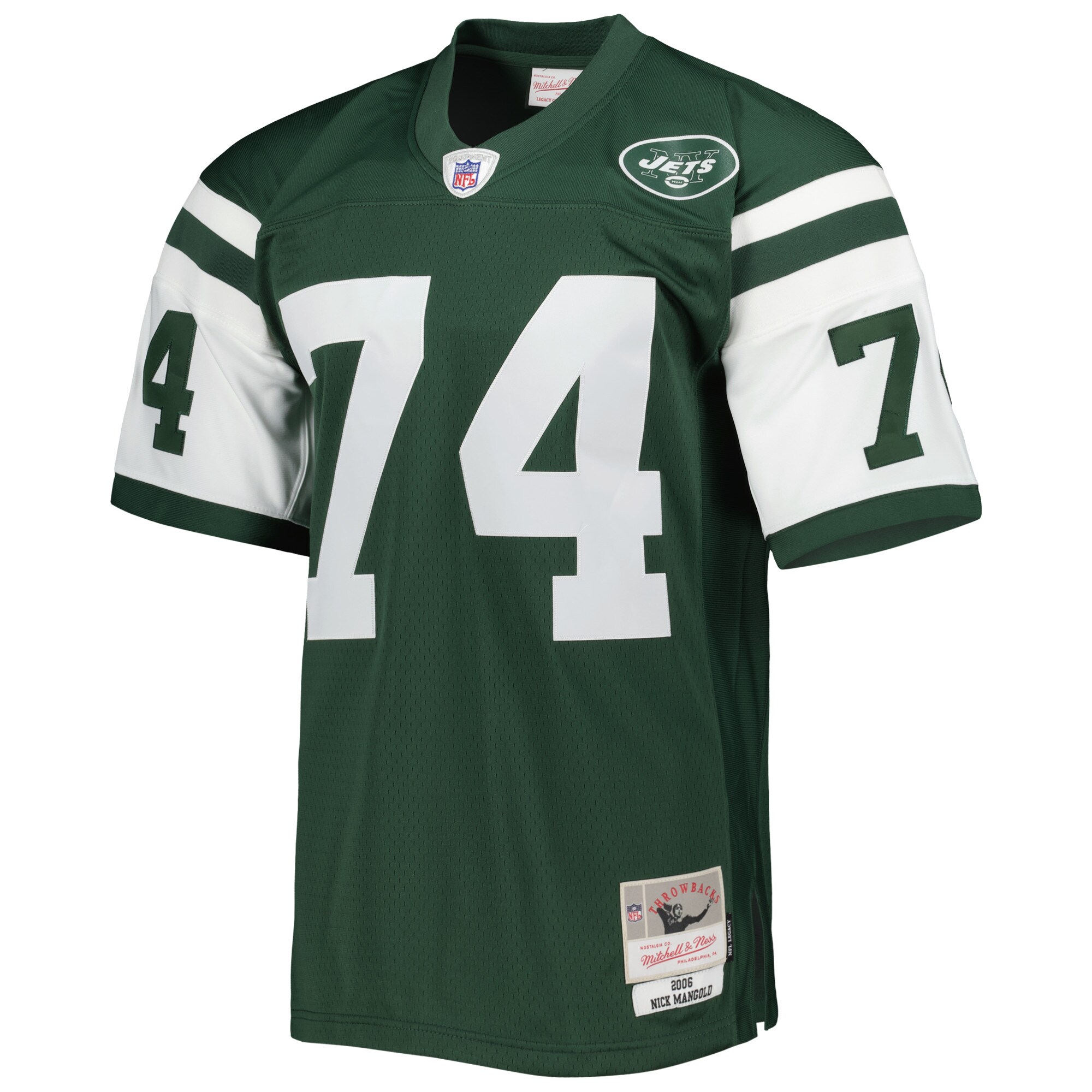 Nick Mangold New York Jets Mitchell & Ness Legacy Jersey – Green - Image 2