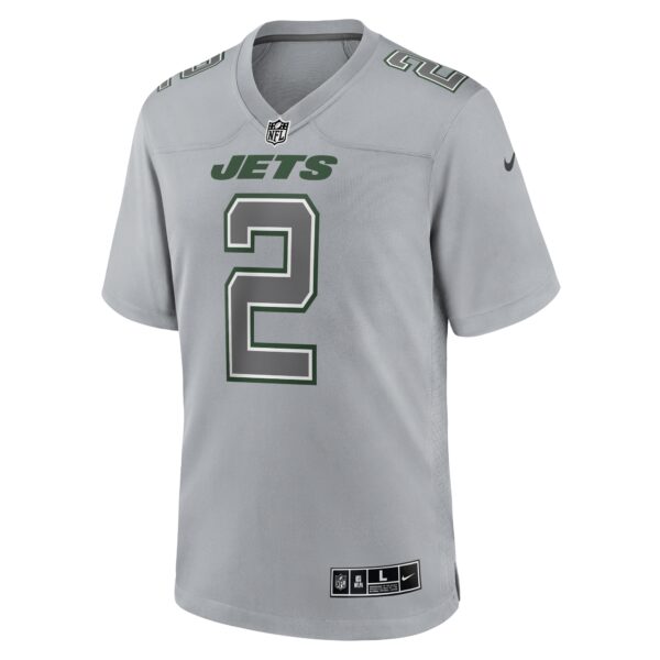 Zach Wilson New York Jets Nike Atmosphere Fashion Game Jersey – Gray