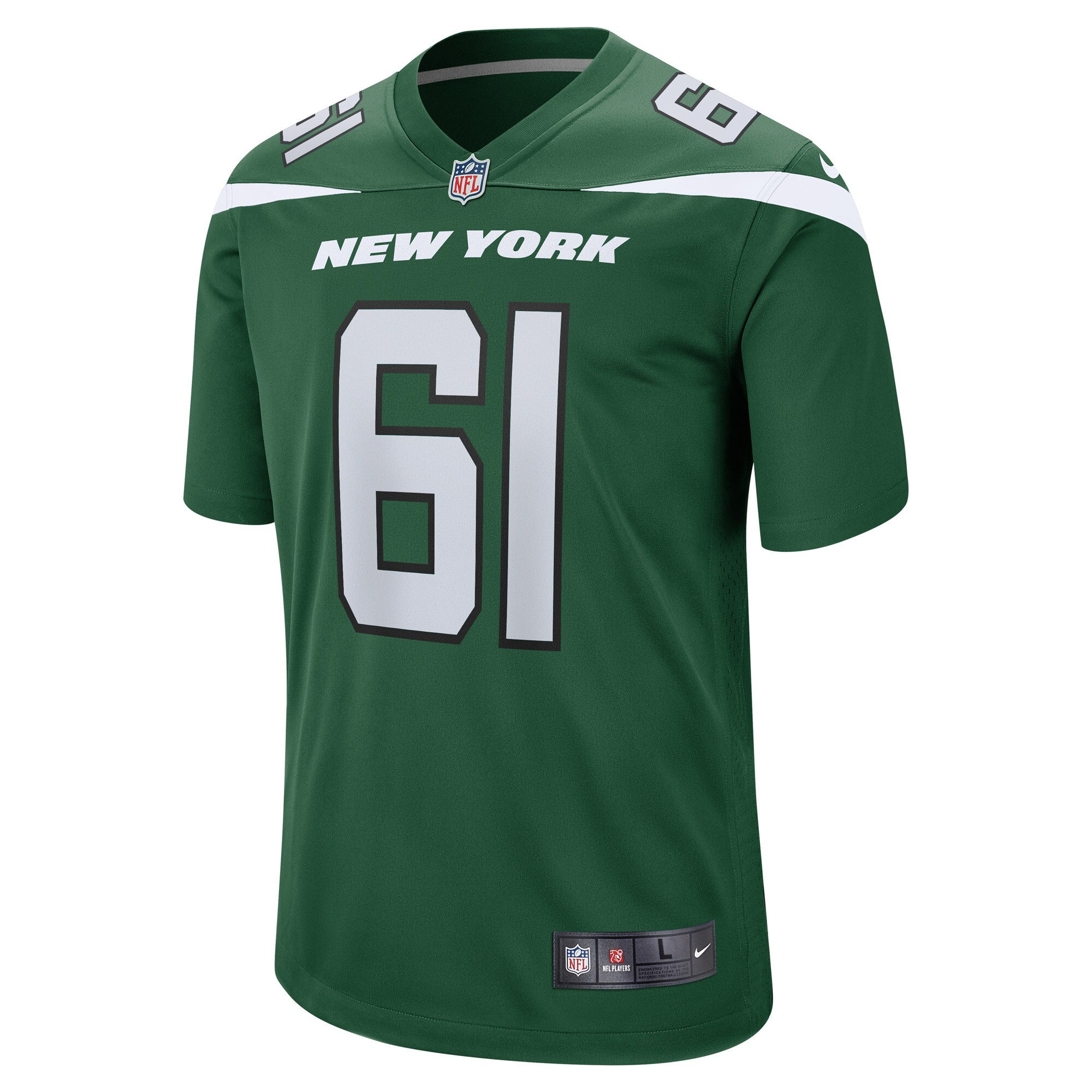 Max Mitchell New York Jets Nike Game Player Jersey – Gotham Green