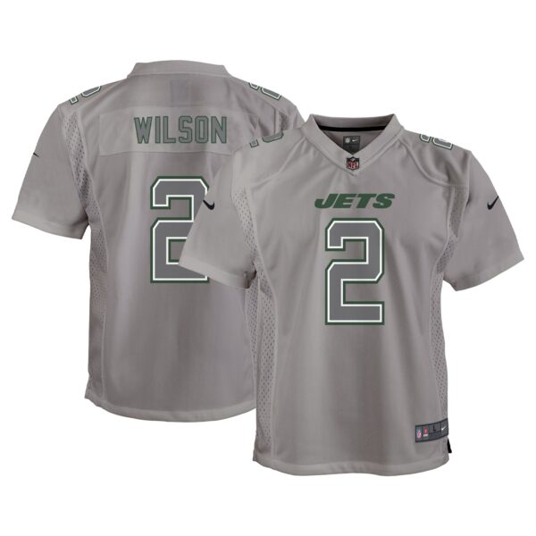 Zach Wilson New York Jets Nike Youth Atmosphere Game Jersey – Gray