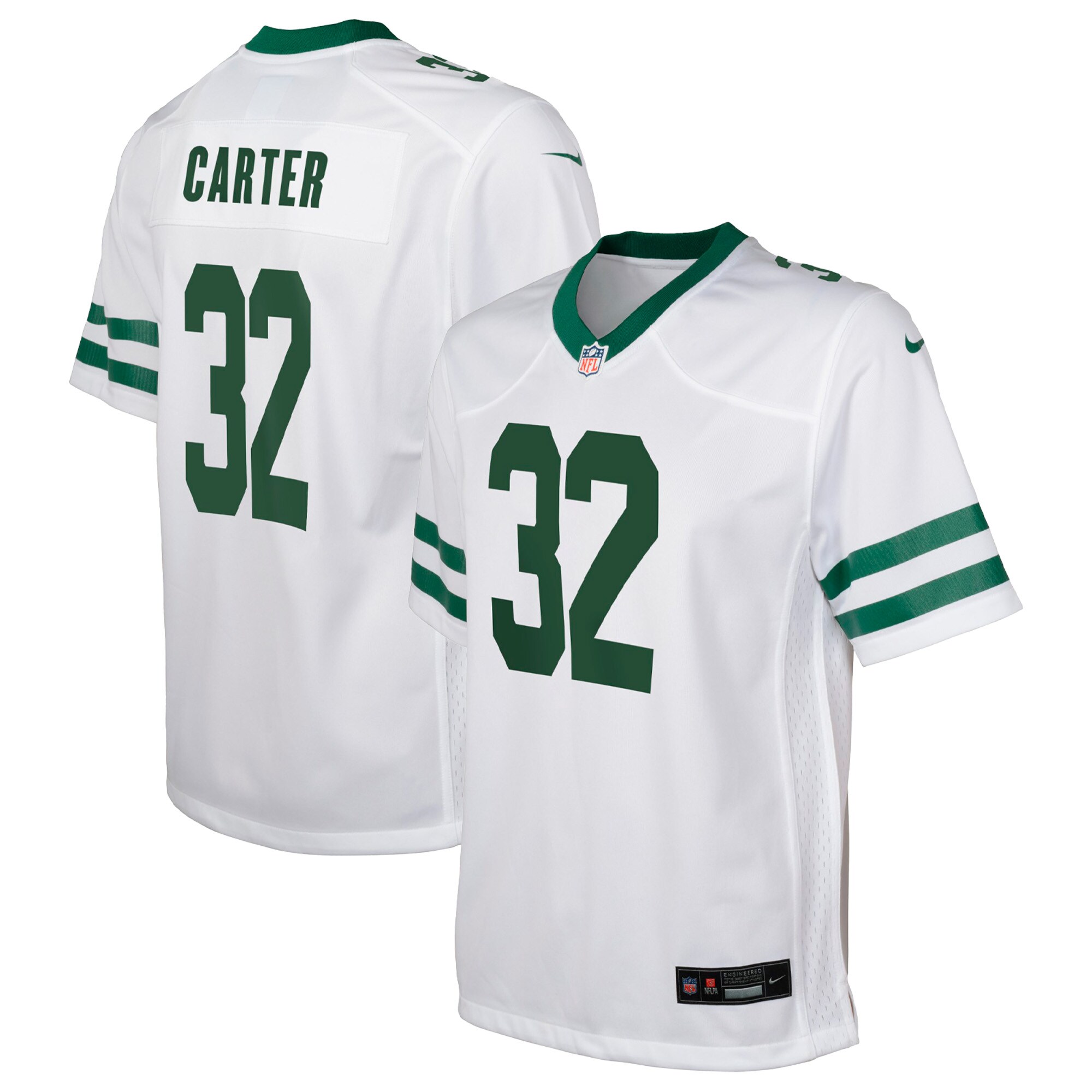 Michael Carter New York Jets Nike Youth Game Jersey – Legacy White
