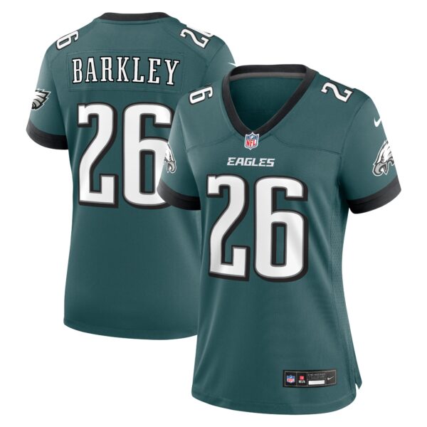 Saquon Barkley Philadelphia Eagles Nike Women’s Game Player Jersey – Midnight Green