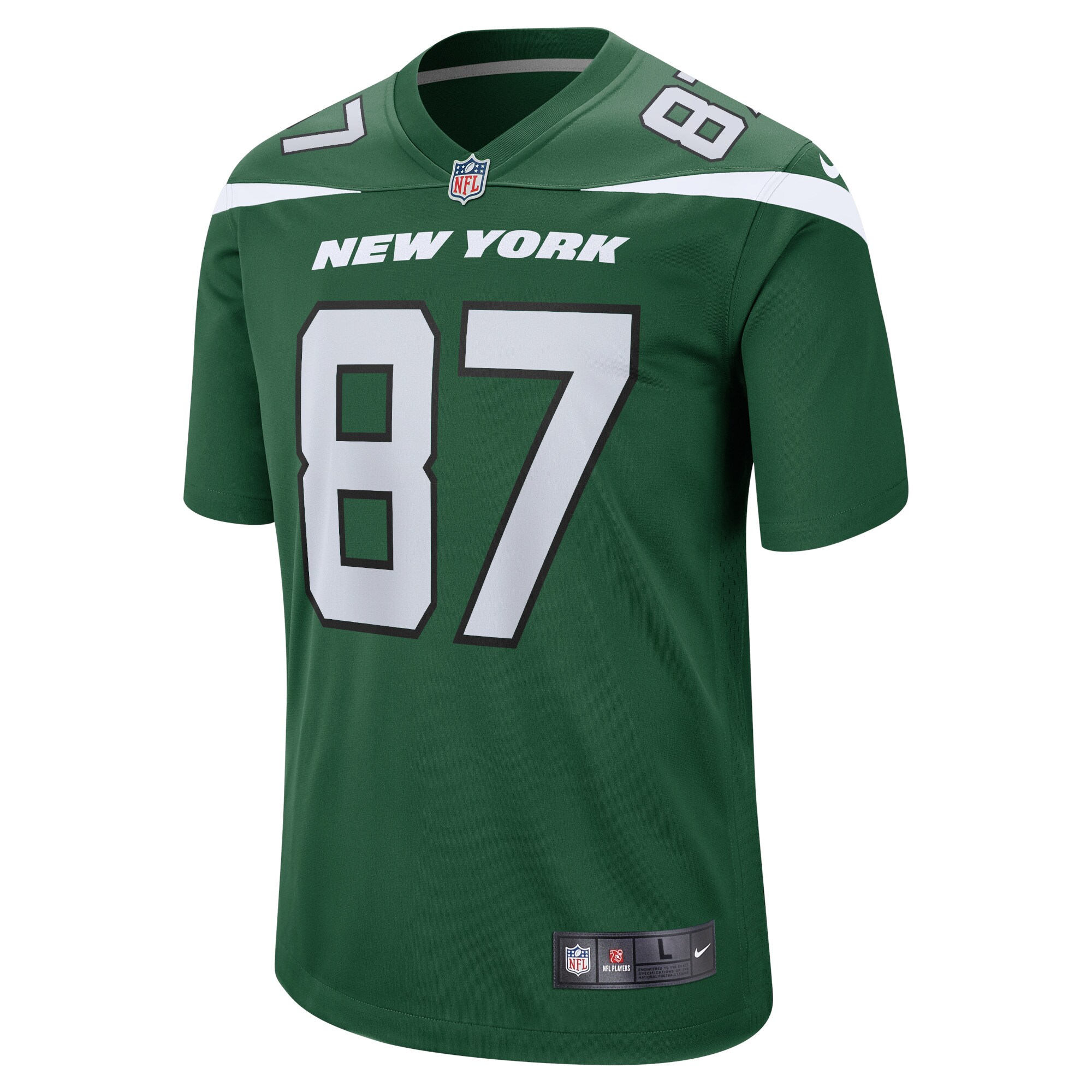 C.J. Uzomah New York Jets Nike Player Game Jersey – Gotham Green