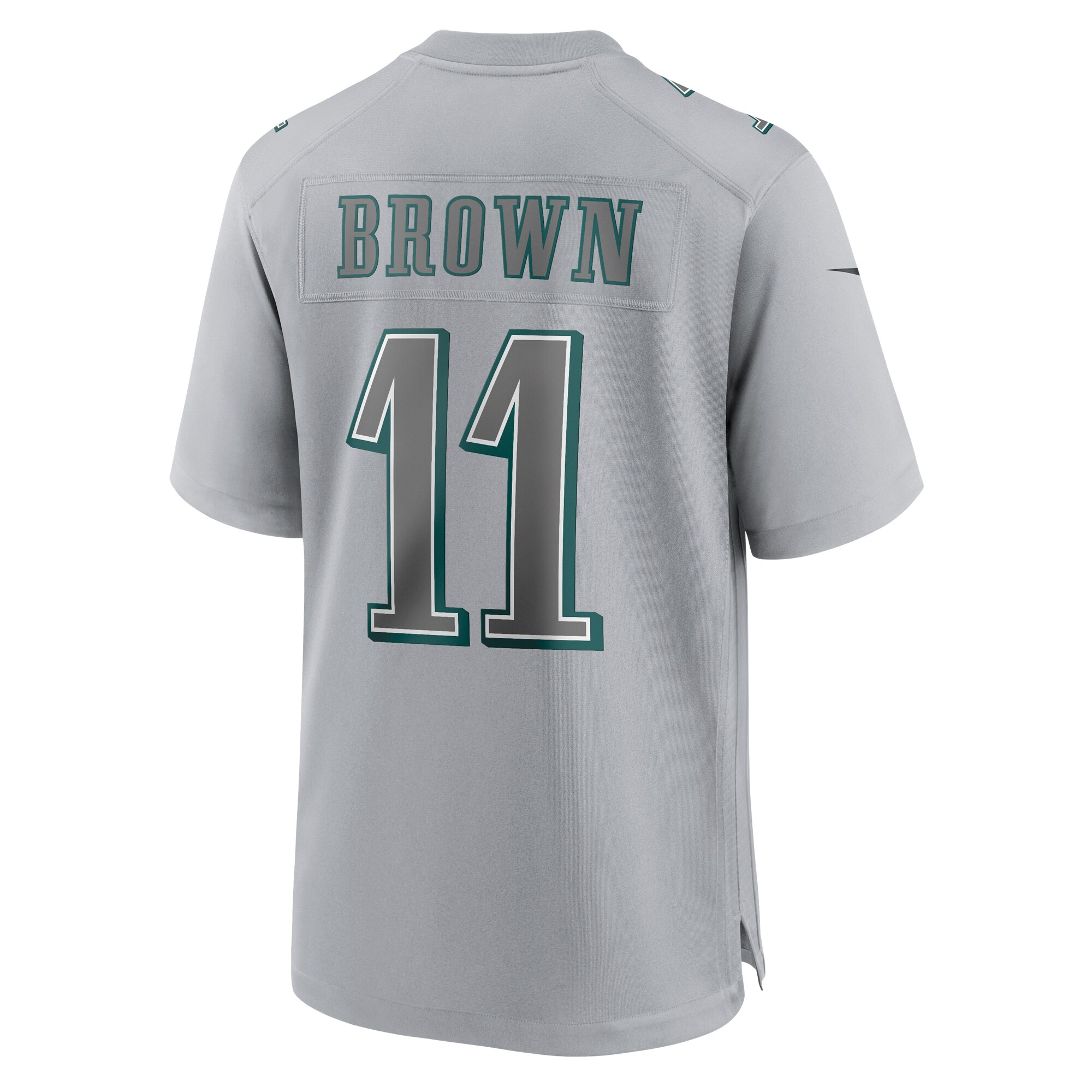 A.J. Brown Philadelphia Eagles Nike Super Bowl LVII Patch Atmosphere Fashion Game Jersey – Gray - Image 2