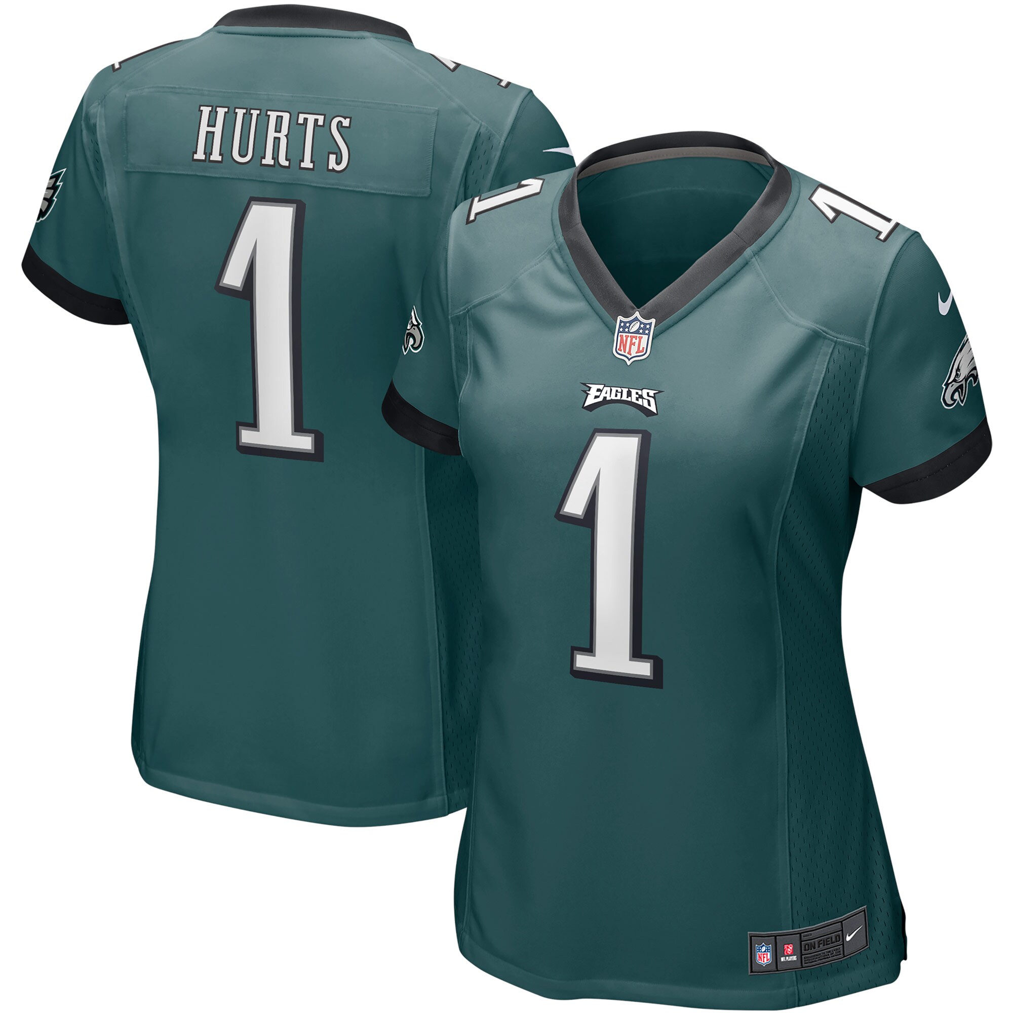 Jalen Hurts Philadelphia Eagles Nike Women’s Team Game Jersey – Midnight Green