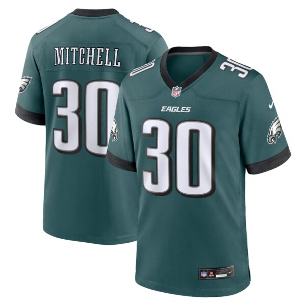 Quinyon Mitchell Philadelphia Eagles Nike 2024 NFL Draft First Round Pick Player Game Jersey – Midnight Green