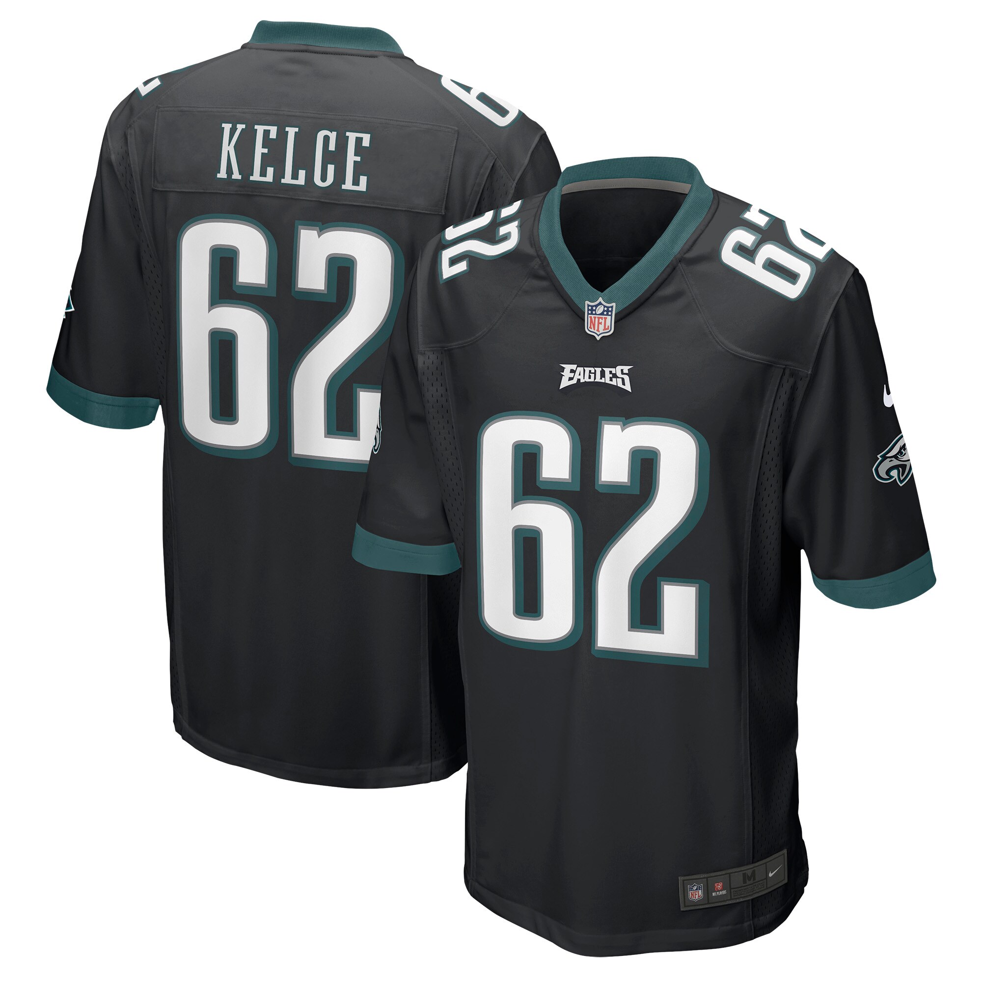 Jason Kelce Philadelphia Eagles Nike Game Jersey – Black