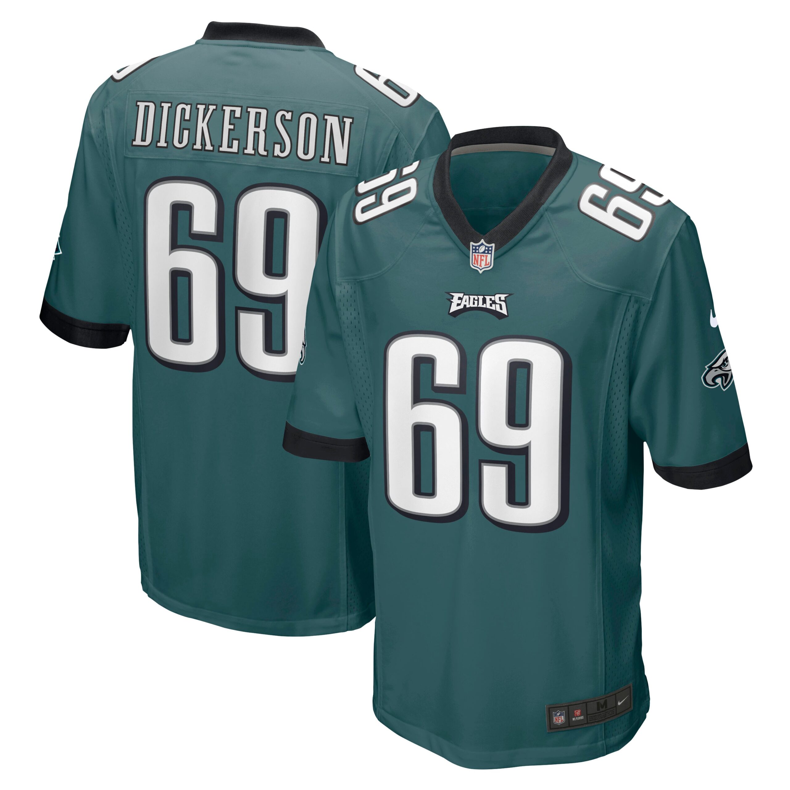 Landon Dickerson Philadelphia Eagles Nike Alternate Game Jersey – Kelly Green - Image 3