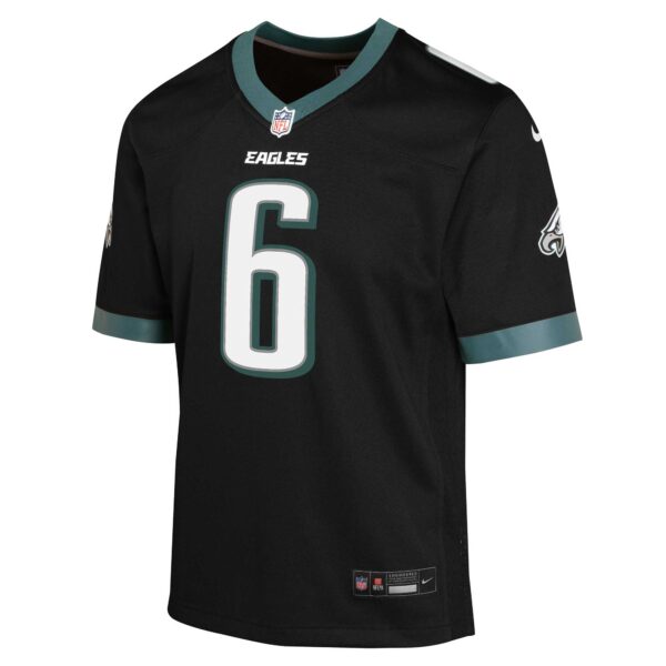 DeVonta Smith Philadelphia Eagles Nike Youth Game Jersey – Black