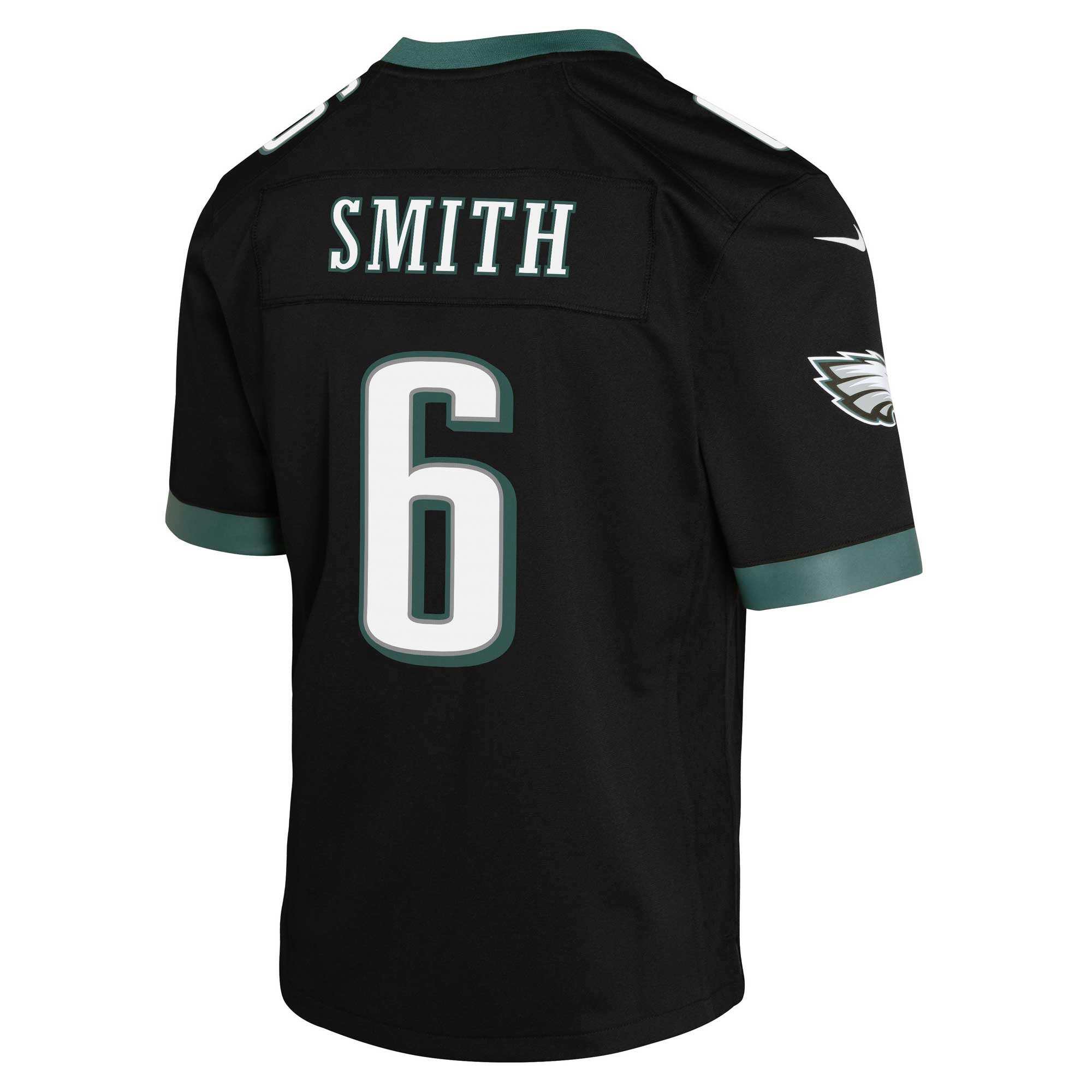 DeVonta Smith Philadelphia Eagles Nike Youth Game Jersey – Black - Image 2