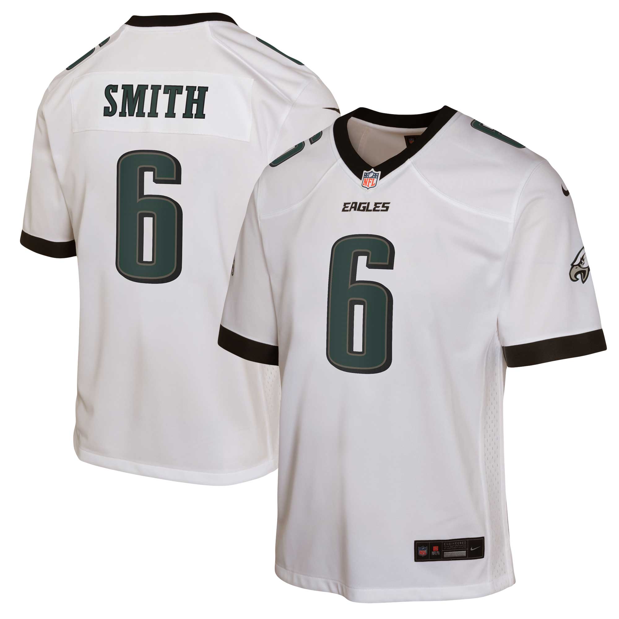 DeVonta Smith Philadelphia Eagles Nike Youth Game Jersey – Black - Image 3